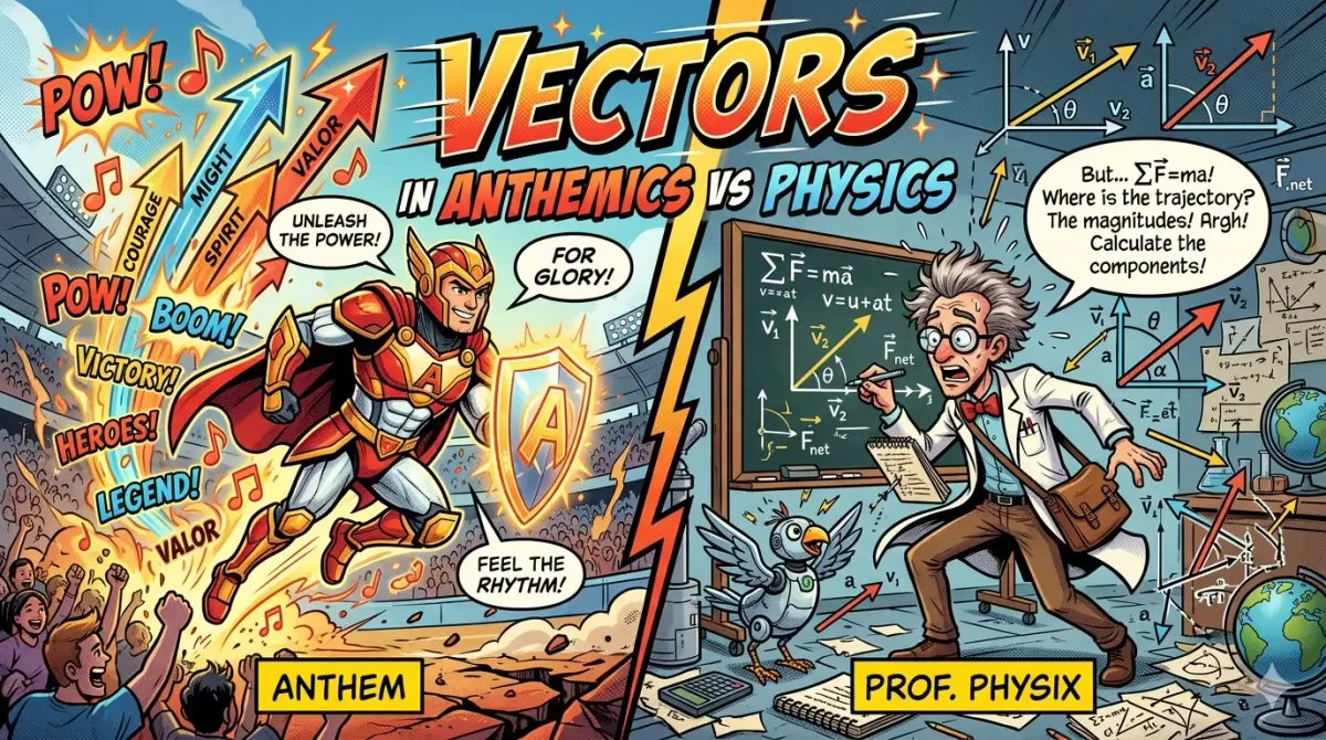 Vectors in mathematics vs physics